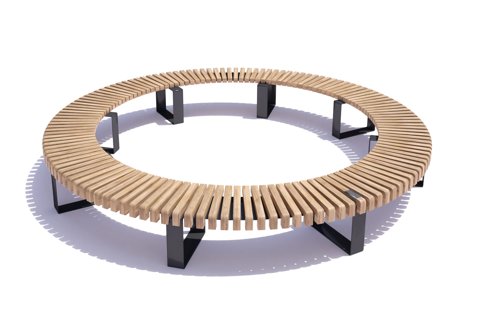 Bench Curved Circular Low