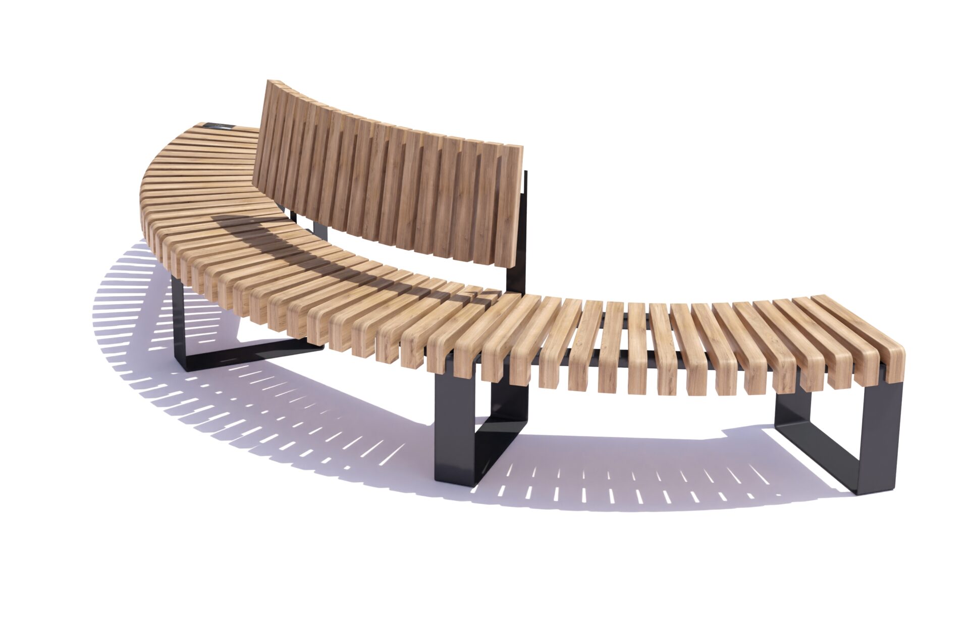 Bench Curved A-symmetrical
