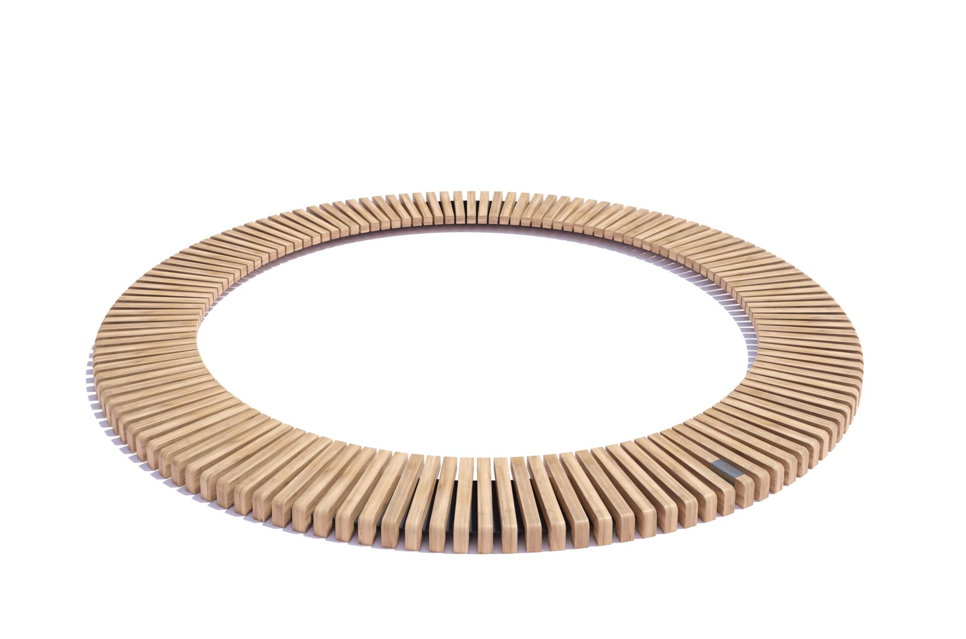 Wood Cover Curved Circular Low